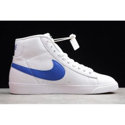 Nike Blazer Mid Retro Beyaz / Kraliyet Mavisi Kaykay Ayakkabı Türkiye - 9SVQRRRR